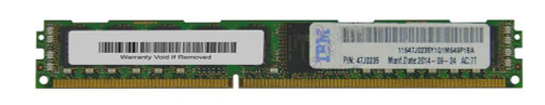 47J0235 - IBM 8GB (1X8GB) PC3-12800 DDR3-1600MHz SDRAM - Dual Rank ECC Registered VLP RDIMM MEM