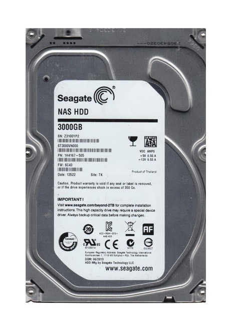Seagate HDD 3TB ST3000VN000 （109/110） Seagate ST3000VN000 3000GB / 3TB 3.5