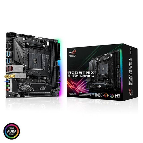 Asus ROG STRIX B450-I GAMING Socket AM4/ AMD B450/ DDR4/ SATA3&USB3.1/ M.2/ WiFi/ A&GbE/ Mini-ITX Mot