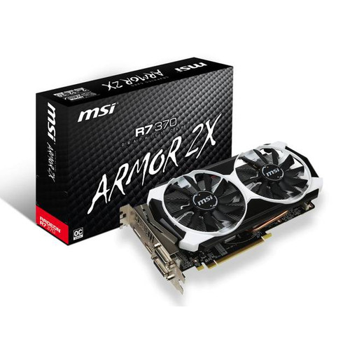 MSI AMD Radeon R7 370 OC 2GB GDDR5 2DVI/HDMI/DisplayPort PCI-Express Video Card