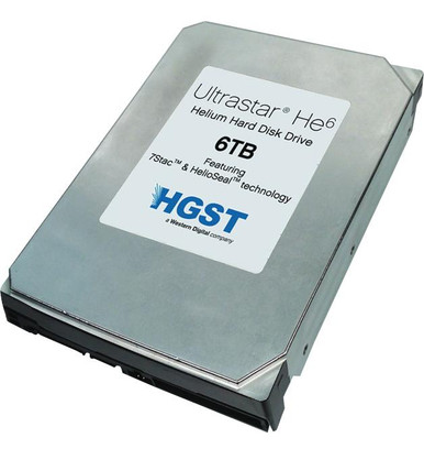 HUS726060ALS640 - Hitachi Ultrastar HE6 6TB 7200RPM SAS 6GB/s 64MB Cache  3.5-inch HELIUM PLATFORM Enterprise Hard Drive