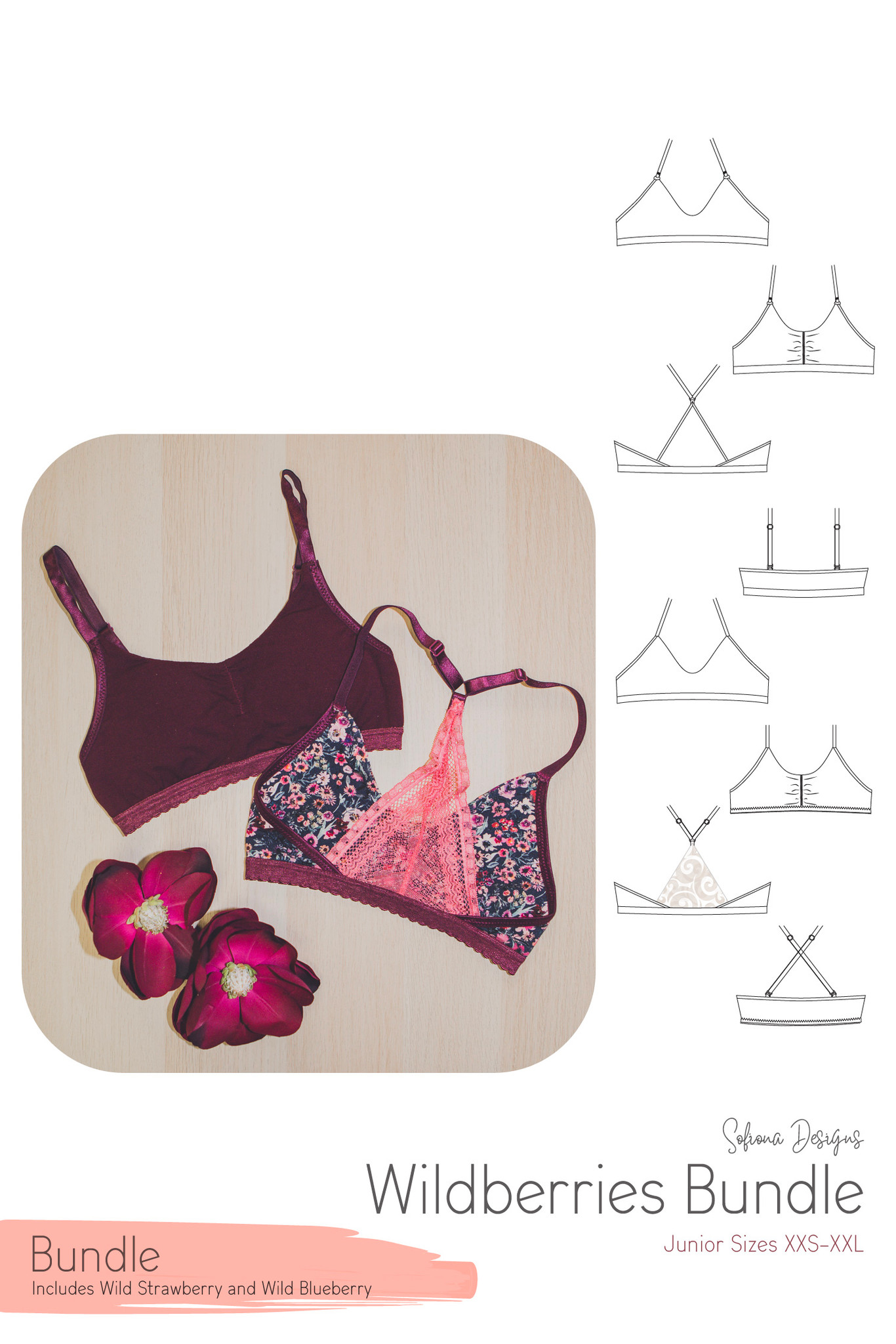 Bralette Sewing Pattern With Video Tutorial Bralette Sewing Pattern  Lingerie Pattern Lace Bra Bra Sewing Pattern Crop Top Pattern -  Canada