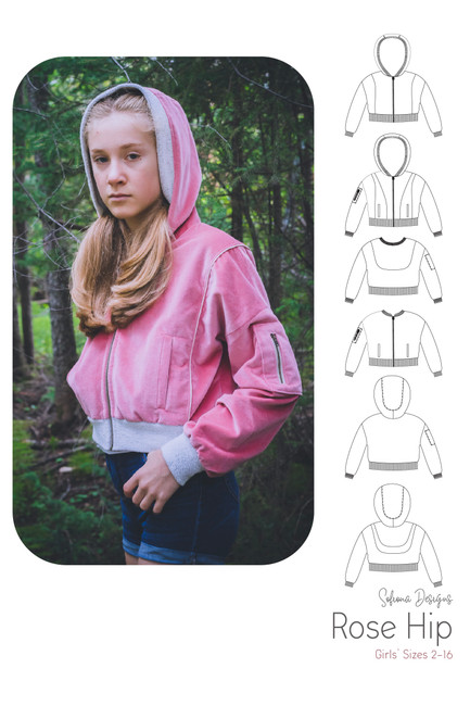 Rose Hip Jacket by Sofiona Designs with Line drawings.