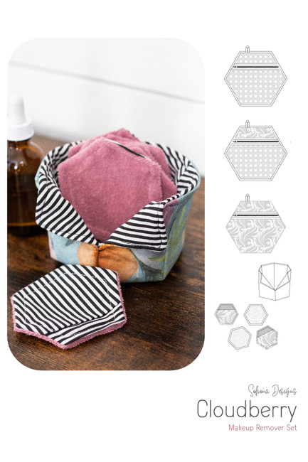 Set of make-up remover pads and storage basket.   Perfect scrap busters.