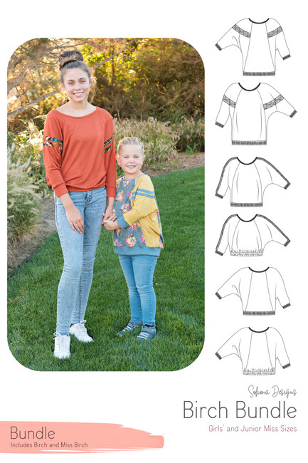 Miss Birch and Birch sweater with fun sleeve details