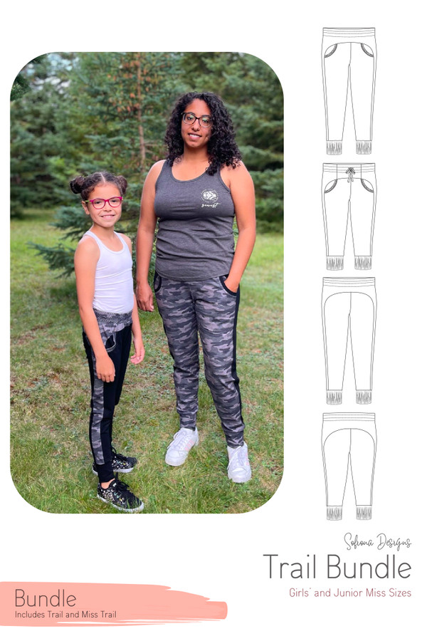 Modern style joggers for girls and junior miss sizes