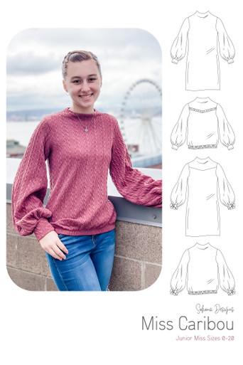 Miss Caribou Shirt/Dress/Girls PDF Pattern/Sofiona Designs