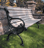Victorian Bench with Backrest - Park