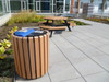 34 Gallon Public Place Series Trash Receptacle with Optional Lid