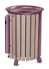 28 Gallon DaVinci Series Trash Receptacle with optional ashtray and cover