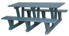 Park Picnic Table "3 Supports"