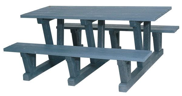 6 Park Picnic Table 3 Supports With Avantage Slats Park Benches Public Furniture