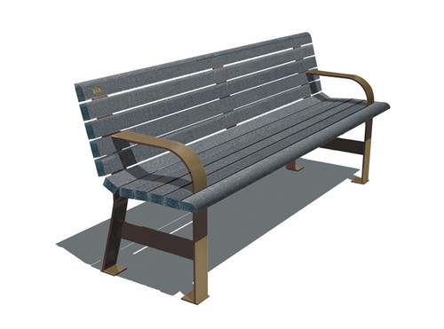 De Verchere Bench with Backrest (and optional armrests)