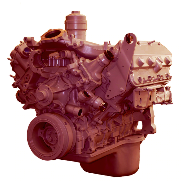 Navistar for Ford, 6.4L, Long Block with ARP Head Stud Kit, On Highway