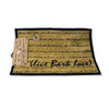 PB Paws & Co. Pet Collection Tapestry Pet Mats, Live Bark Love Pattern (Gold/Black) | Unitedpetworld.Com