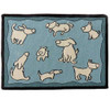 PB Paws & Co. Pet Collection Tapestry Pet Mats, Dog Group Aquamarine Pattern | Unitedpetworld.Com