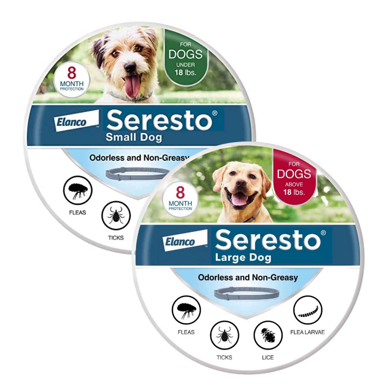 Seresto dog shop collar sizes