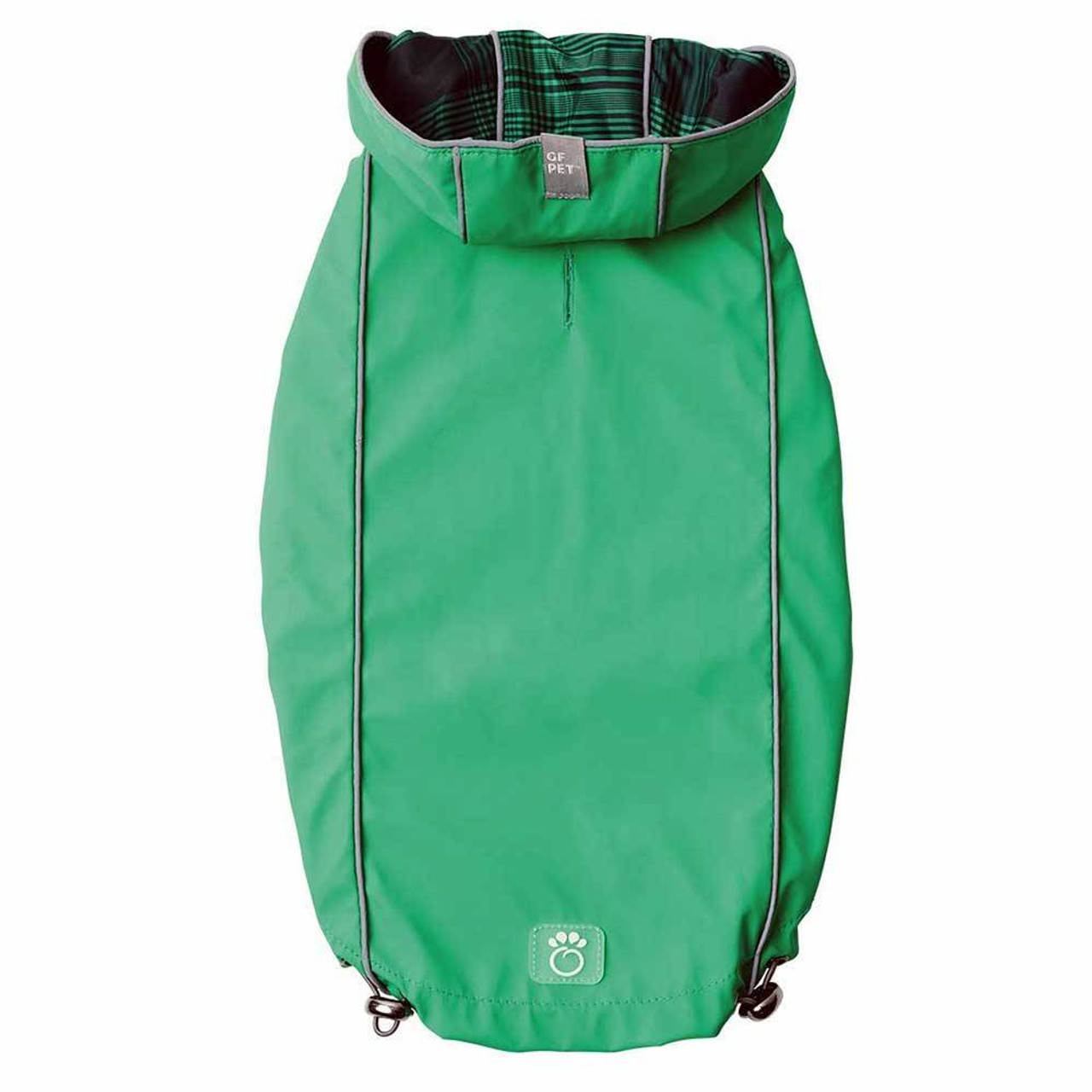 GF Pet Reversible Rain Jacket For Dogs Green | Unitedpetworld.Com