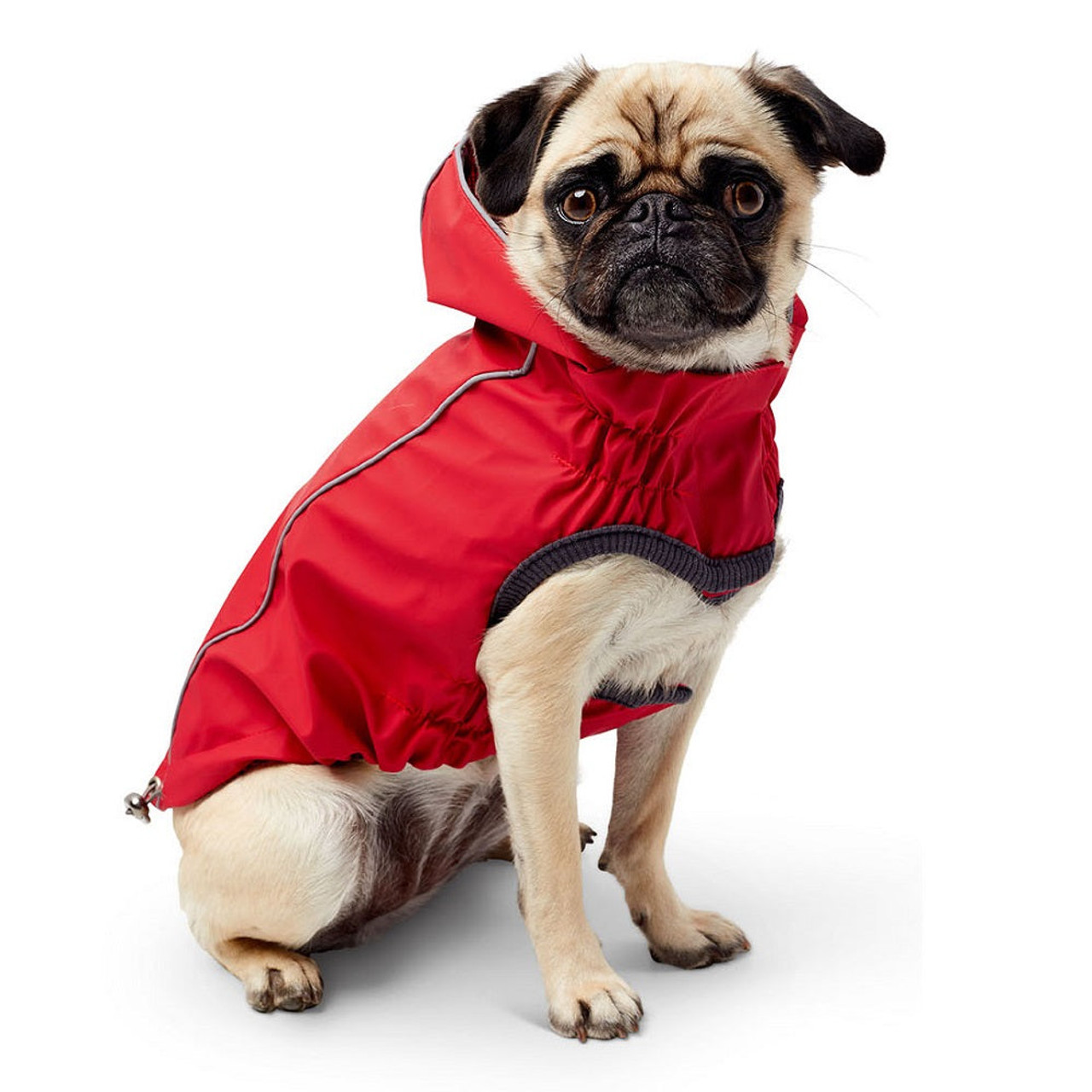 GF Pet Reversible Rain Jacket For Dogs Red | Unitedpetworld.Com