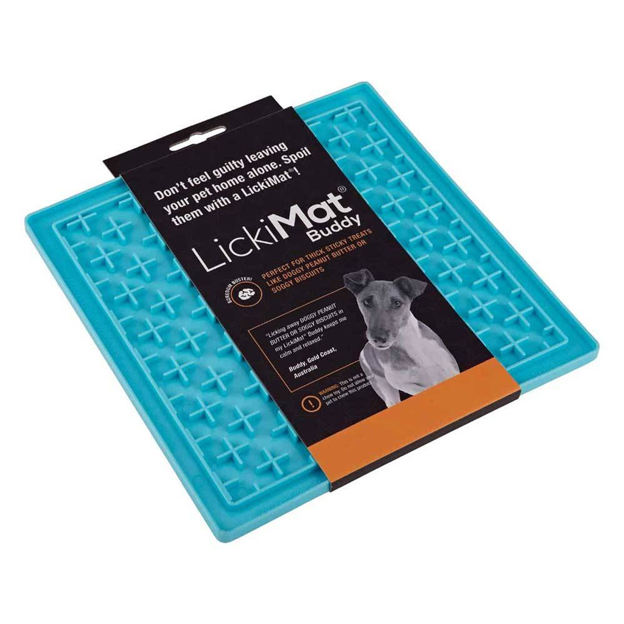 Lickimat Soother Treat Mat For Dogs & Cats Turquoise | Unitedpetworld.Com