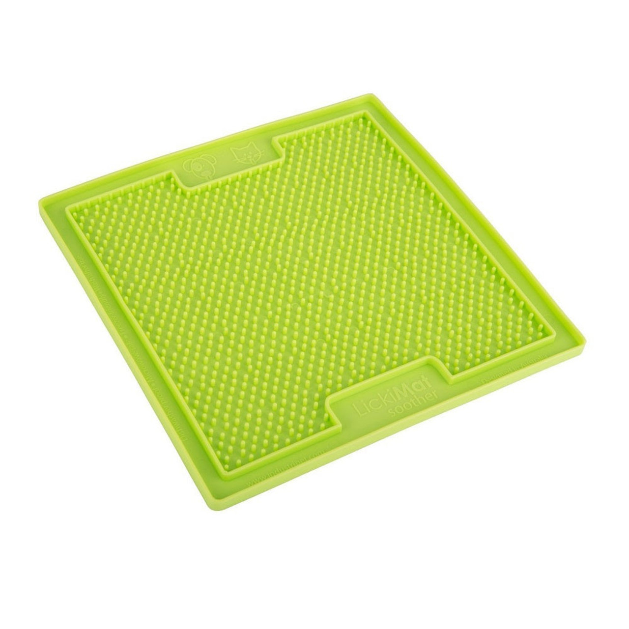 Lickimat Soother Treat Mat For Dogs & Cats Green | Unitedpetworld.Com