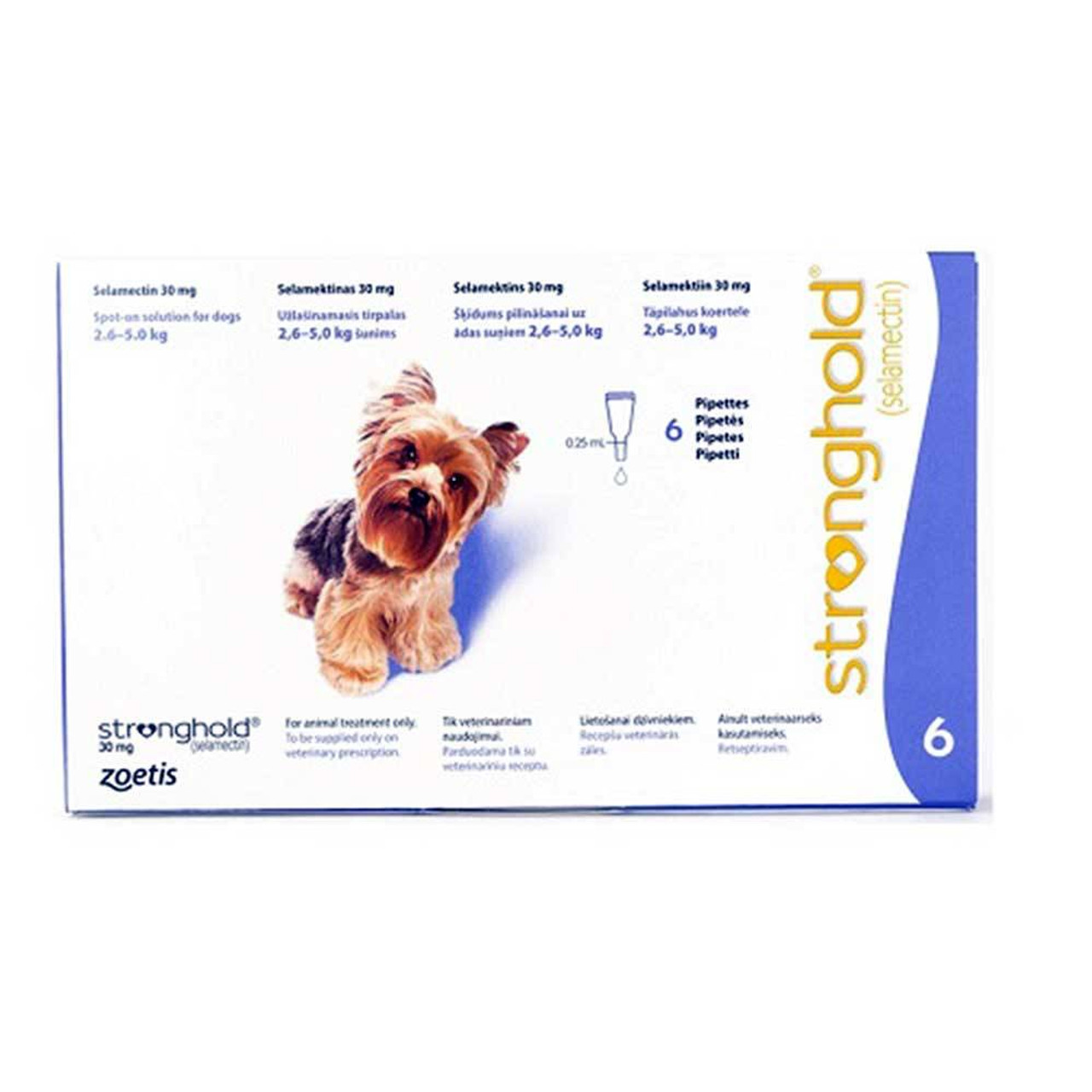 Stronghold for Dogs 2.6-5kg (5-10lbs) Violet 6 Pack | Unitedpetworld.Com