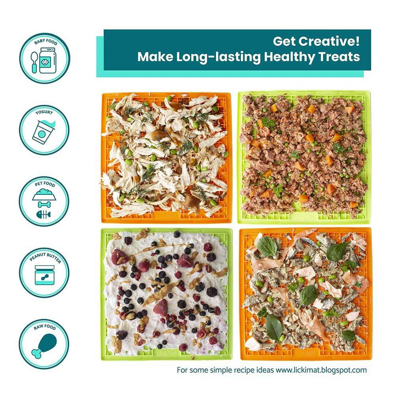 Lickimat Buddy Large Treat Mat for Dogs & Cats | Unitedpetworld.Com