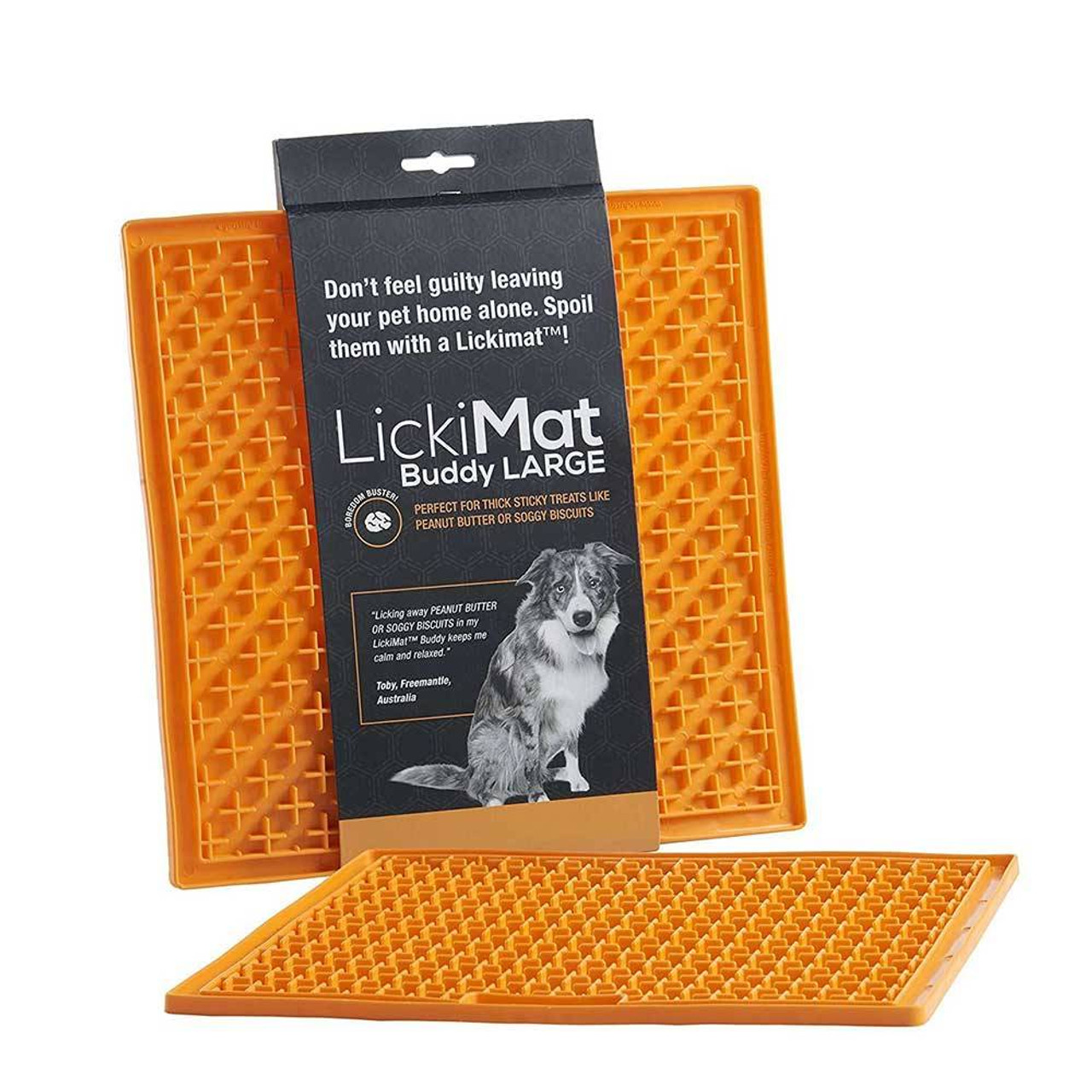 Check Our Lick Mat to Calm Your Dog's Anxiety | Dog for Dog Orange