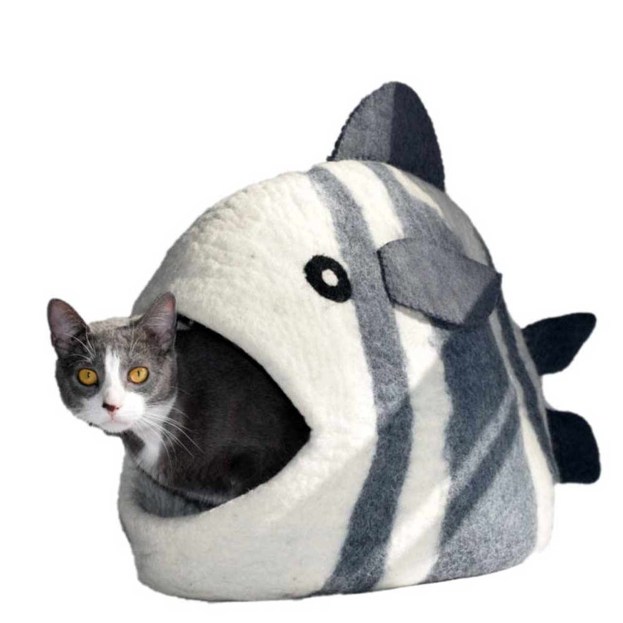 Dharma Dog Karma Cat White Fish Cat Cave | Unitedpetworld.Com