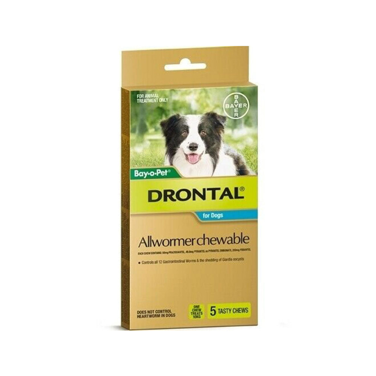 Drontal Allwormer Chewables for Medium Dogs up to 22lbs(10kg) | Unitedpetworld.Com