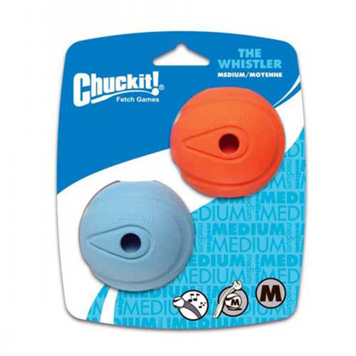 Chuckit! Whistler Ball Dog Toy, Medium 2.5" (6Cm) - 1Pack | Unitedpetworld.Com