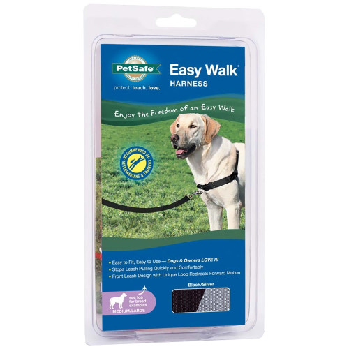 Gentle Leader Easy Walk Harness Black | Unitedpetworld.Com