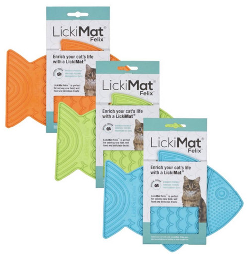 LickiMat Casper, Fish-Shaped Cat Slow Feeder Lick Mat – Elite Pet  Distributors