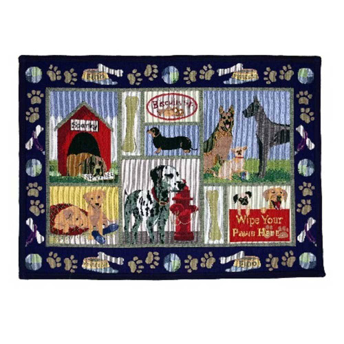 PB Paws & Co. Pet Collection Tapestry Pet Mats, Dog Multi Pattern | Unitedpetworld.Com