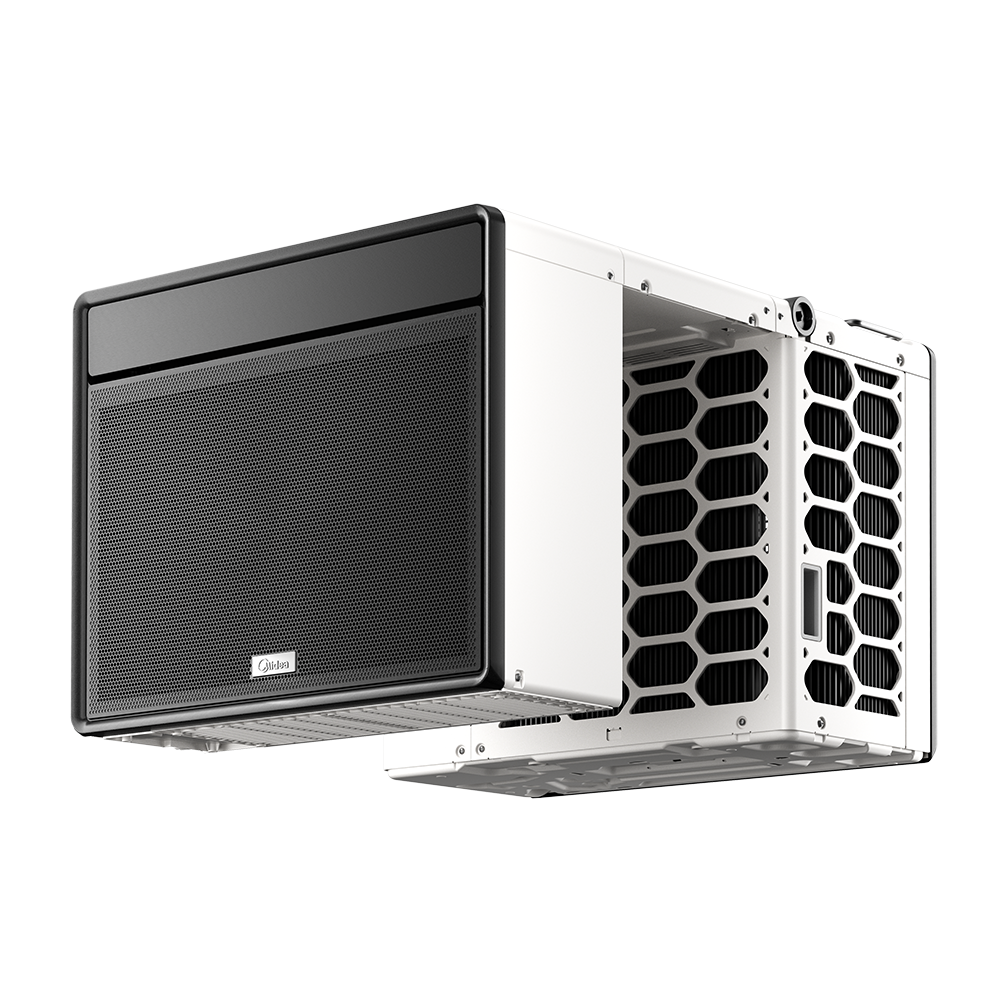 Midea MAH09H1AGR Packaged Window Heat Pump - Angled View Midea MAH09H1AGR Packaged Window Heat Pump - Angled View
