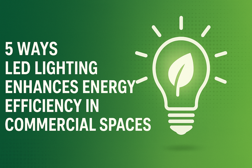 5 Ways LED Lighting Enhances Energy Efficiency in Commercial Spaces