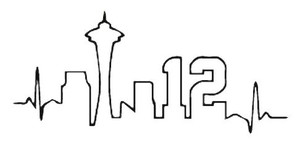 Seattle 12 Heartbeat Sticker