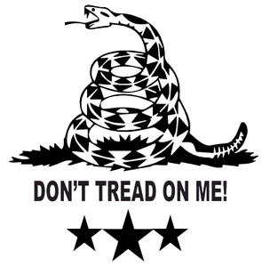 Don't Tread on Me Sticker Don't Tread on Me Sticker