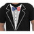 Tuxedo USA Flag Bow Tie Tee