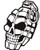 Skull Grenade Stricker
