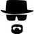 Cool Dude w/Goatee Sticker