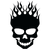 Flaming Skull