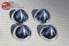 Center Mounted Custom Car Truck Hub Cap Bullet Noses Set Of 4 Hot Rat Street Rod