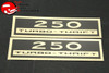 Chevy 250 Turbo Thrift Valve Cover Decal