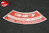 Chevy 327 250 Horsepower Air Cleaner Decal