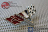 Chevy 350 V Flag Front Fender Emblems Kit Set Malibu Nova Camaro Chevelle Impala