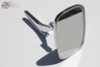 Chevy Rectangle Left Hand Driver Side Door Mounted Rear View Ribbed Base Mirror