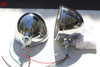 Chrome Hot Rat Street Rod Roadster Dietz 7" Headlight Lamp Buckets Assemblies