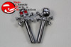 Chrome Skull Cross Biones Door Lock Knobs Custom Car Truck Hot Rat Street Rod
