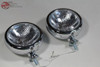 Clear Lens Vintage Style Mounted Custom Fog Lamp Lights Truck Rod 12 Volt 5" New